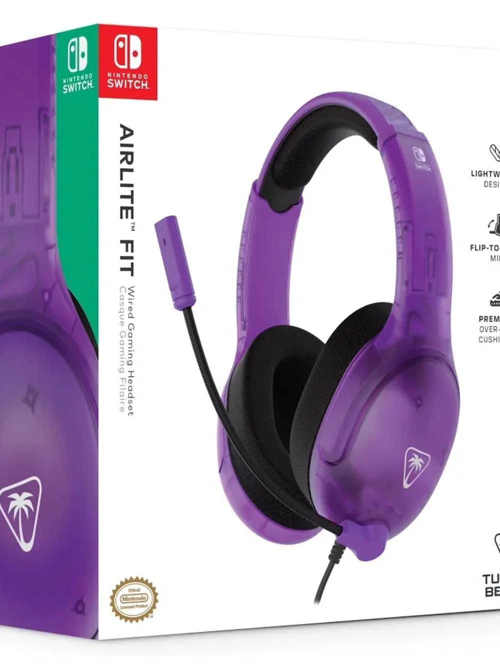 AirLITE Fit Wired Gaming Headset for Nintendo Switch - Purple